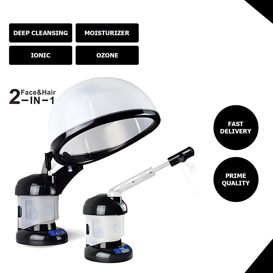 Professional 2-in-1 Portable Facial Steamer and Hair Facial Steamer