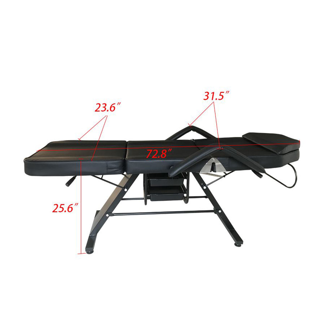 3321 White Esthetic Bed Black