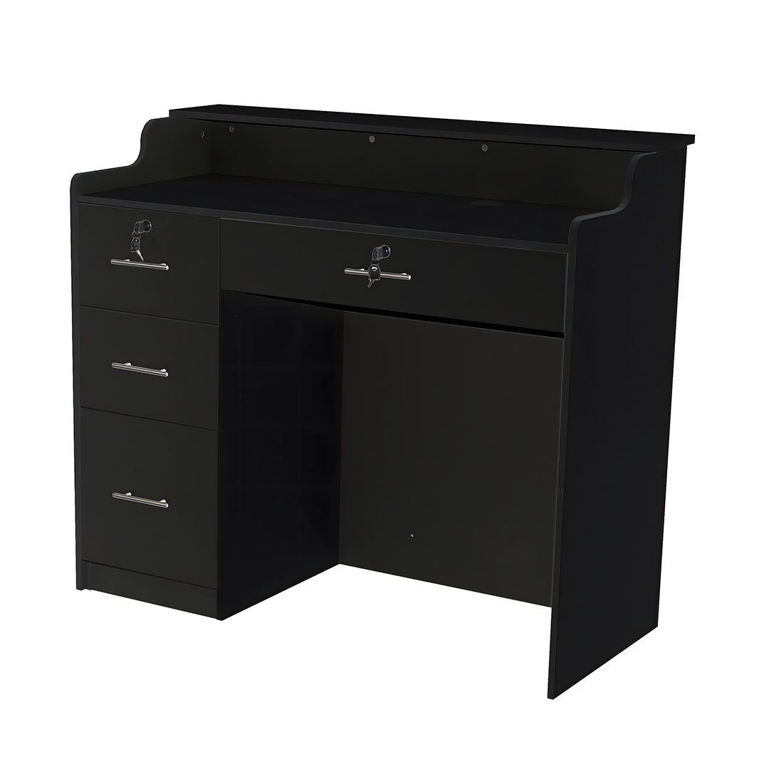 “Delamere” Salon Reception Desk Black