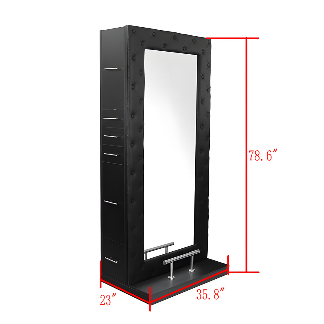 Elizabeth Single-sided Styling Station Black