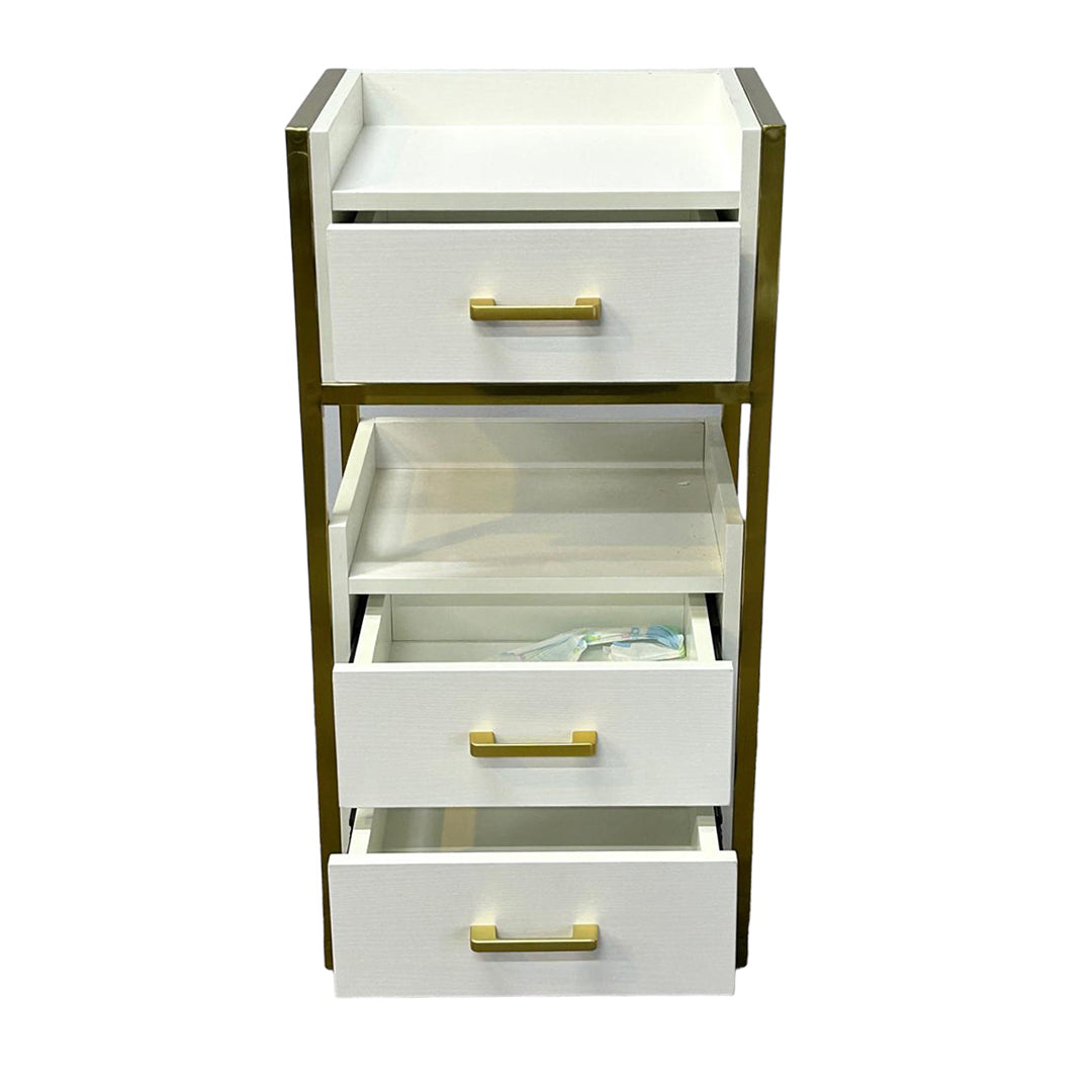 Esthetic White and Gold Trolley