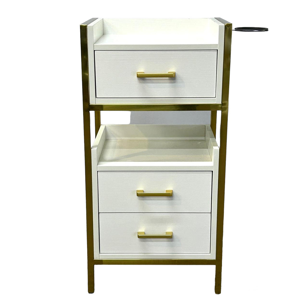 Esthetic White and Gold Trolley