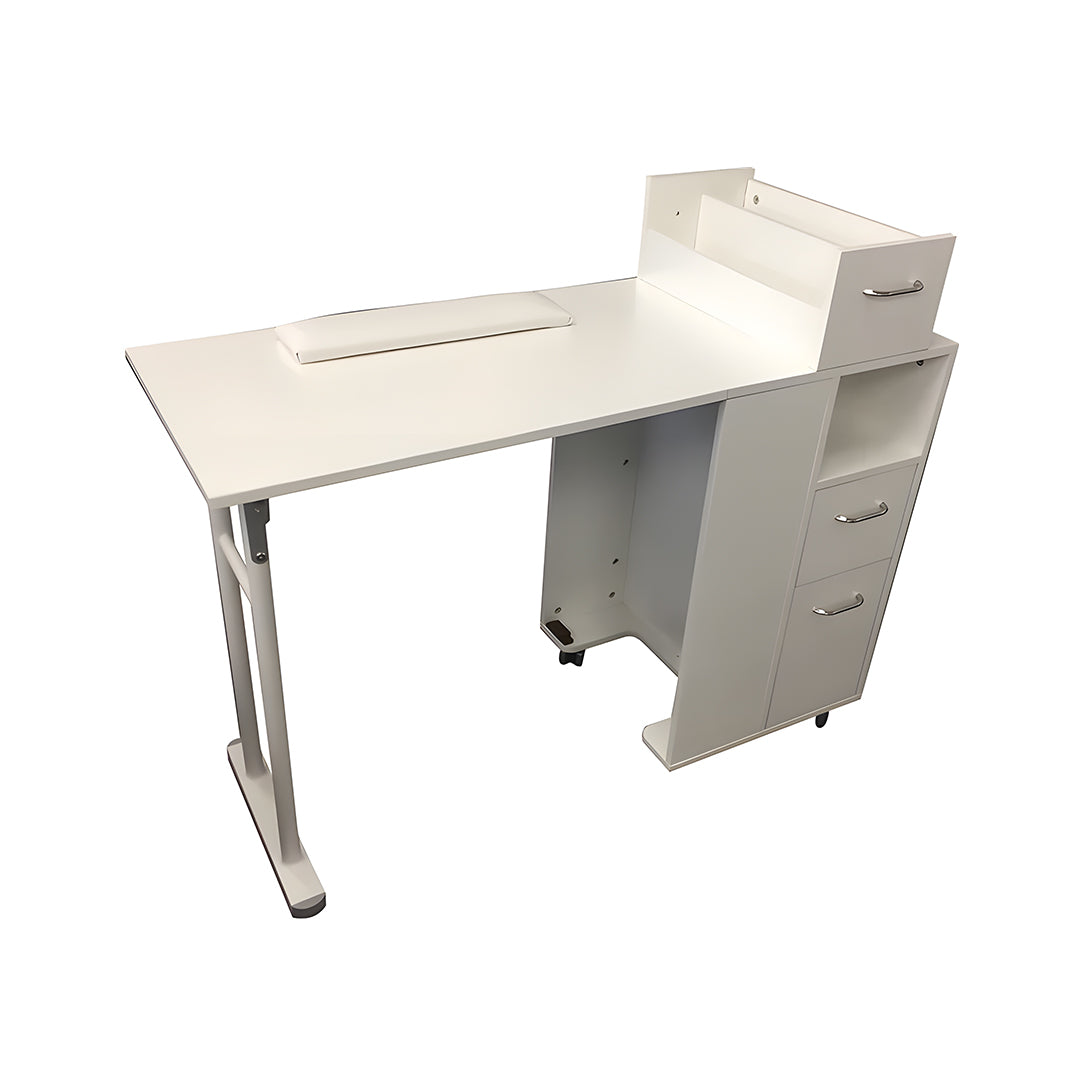 Folding Manicure Table White