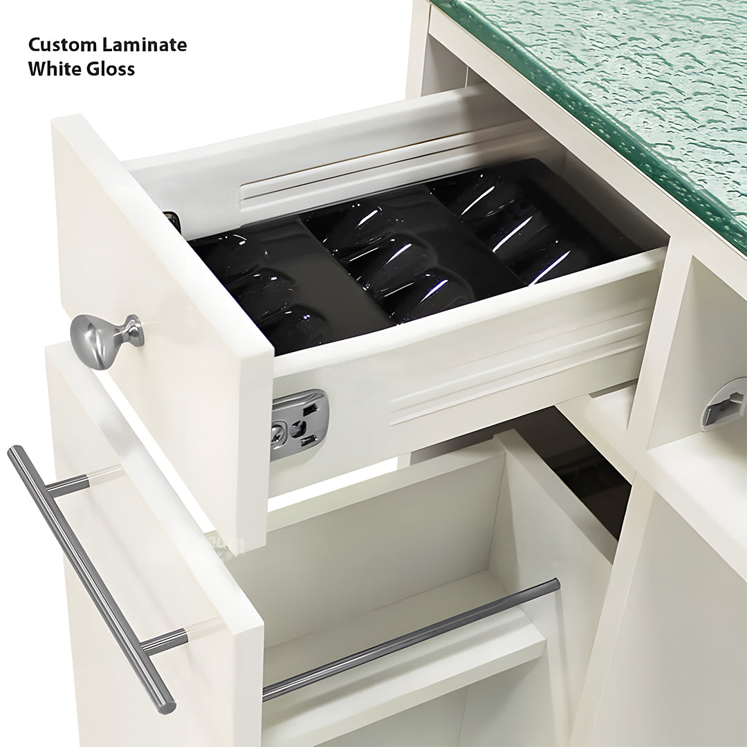 LA Rose Manicure Table Double