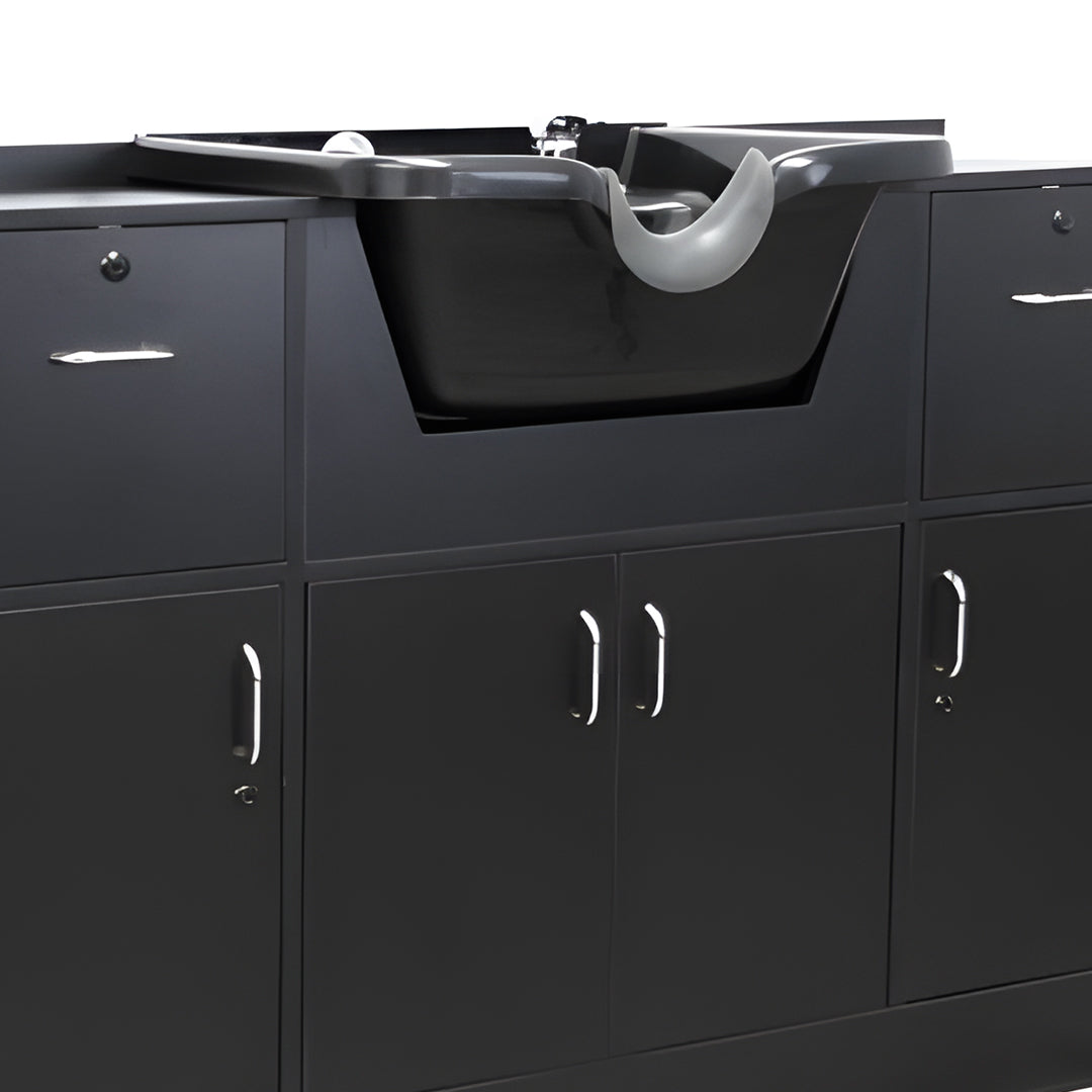 Lincoln Shampoo Station With Storage Abs Bowl