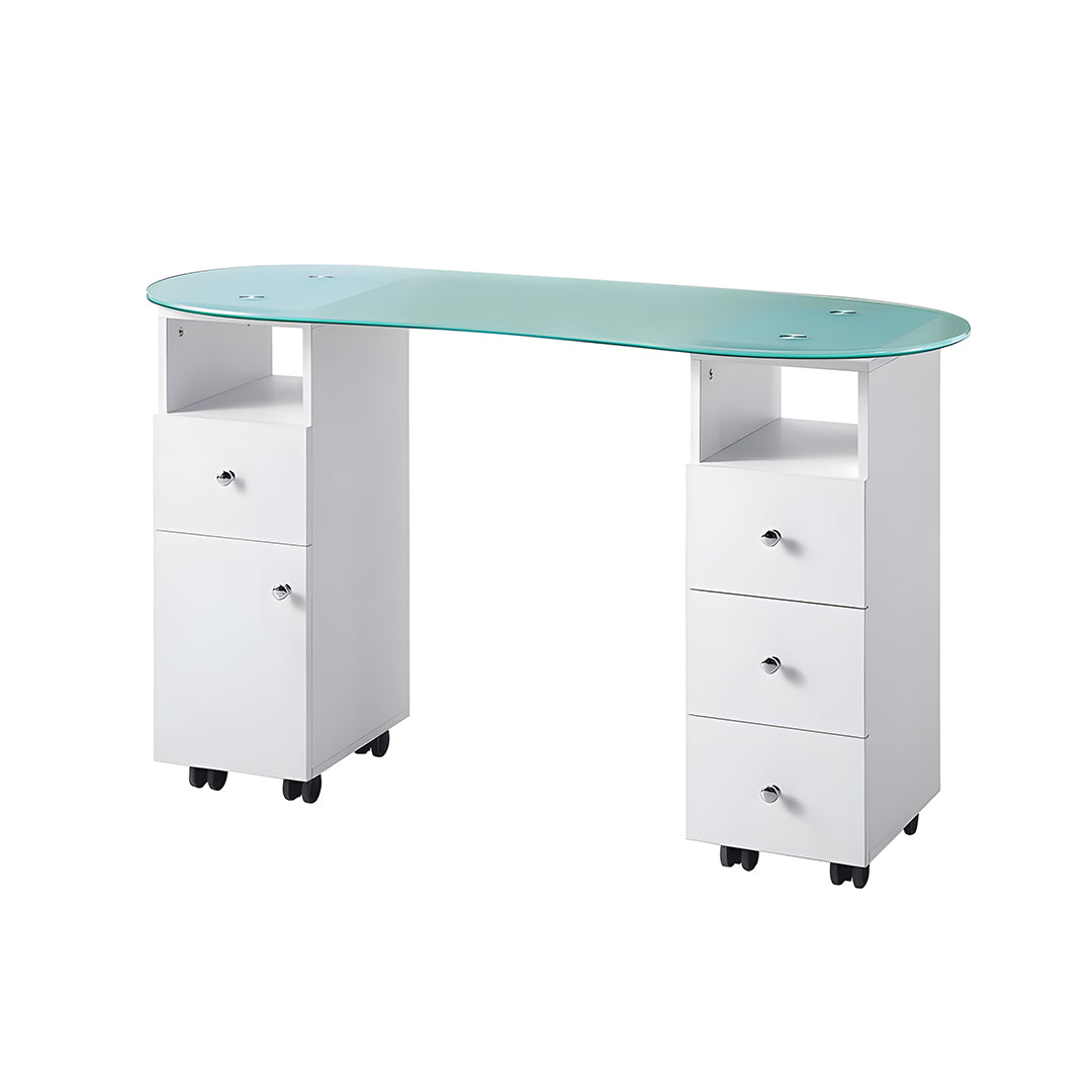 Manicure Table USF 4 Glass / Vent White