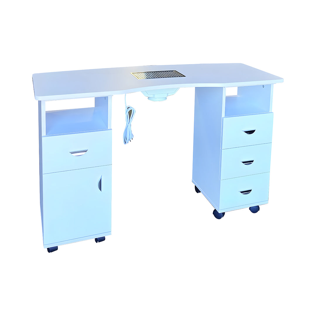 Manicure Table With Wood Top