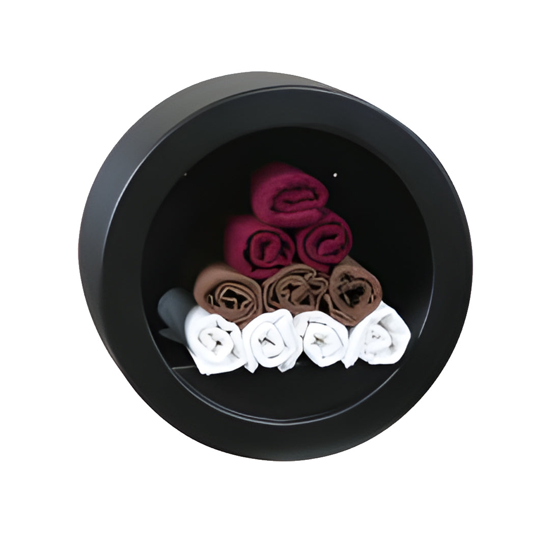 Salon Towel Rack Black