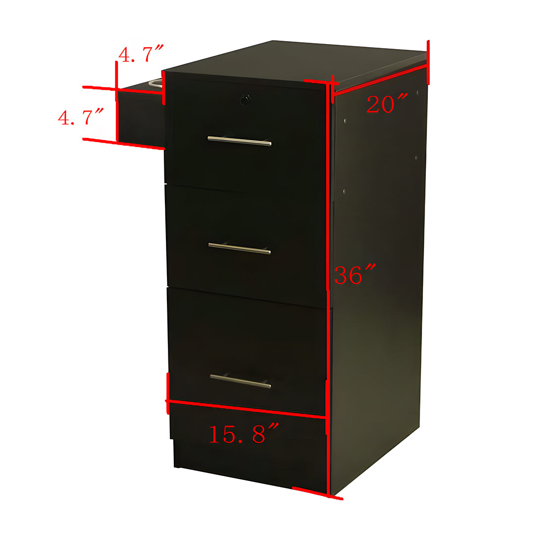 Vega Side Cabinet Black