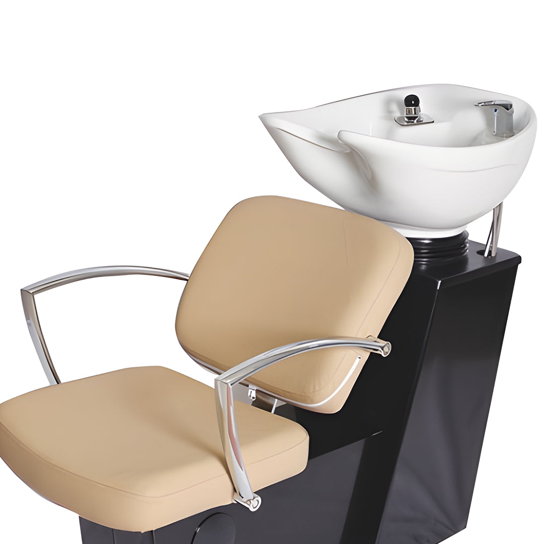 Pibbs 5237 Pisa Backwash / Sidewash Shampoo Unit With OR Black Bowl