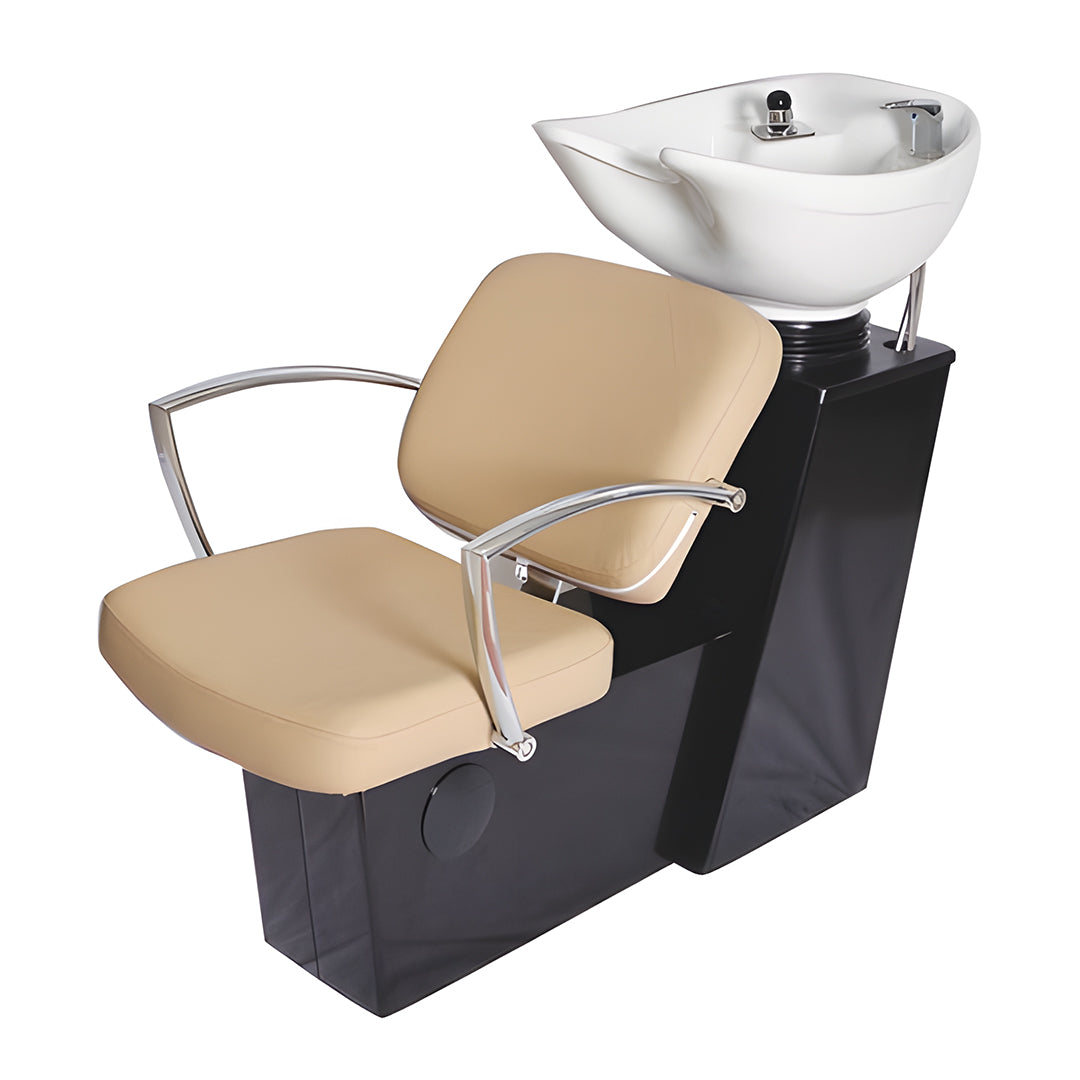 Pibbs 5237 Pisa Backwash / Sidewash Shampoo Unit With OR Black Bowl