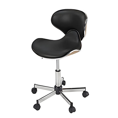 Butterfly Stool With Backrest Black
