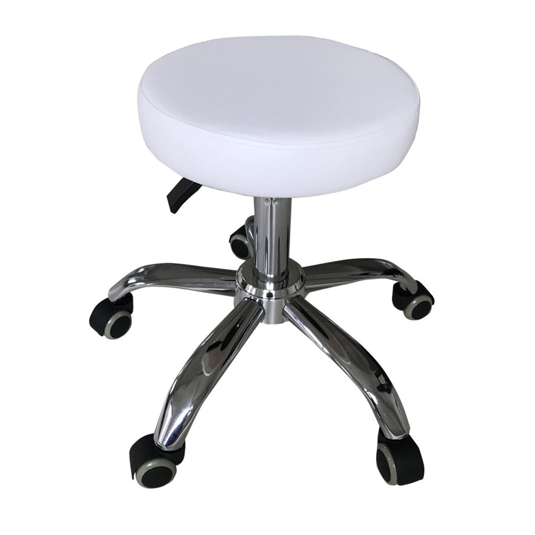 Hydraulic Stool White