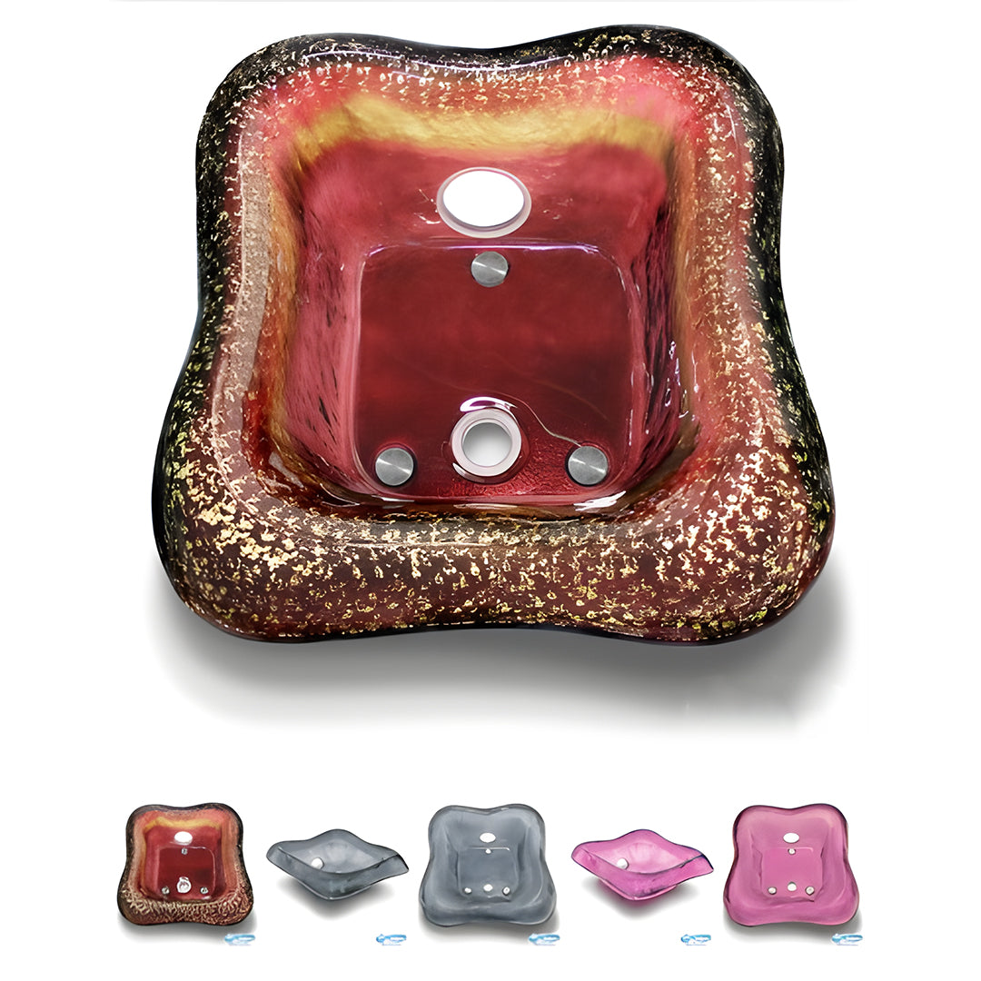 La Fleur Glass Pedicure Bowl