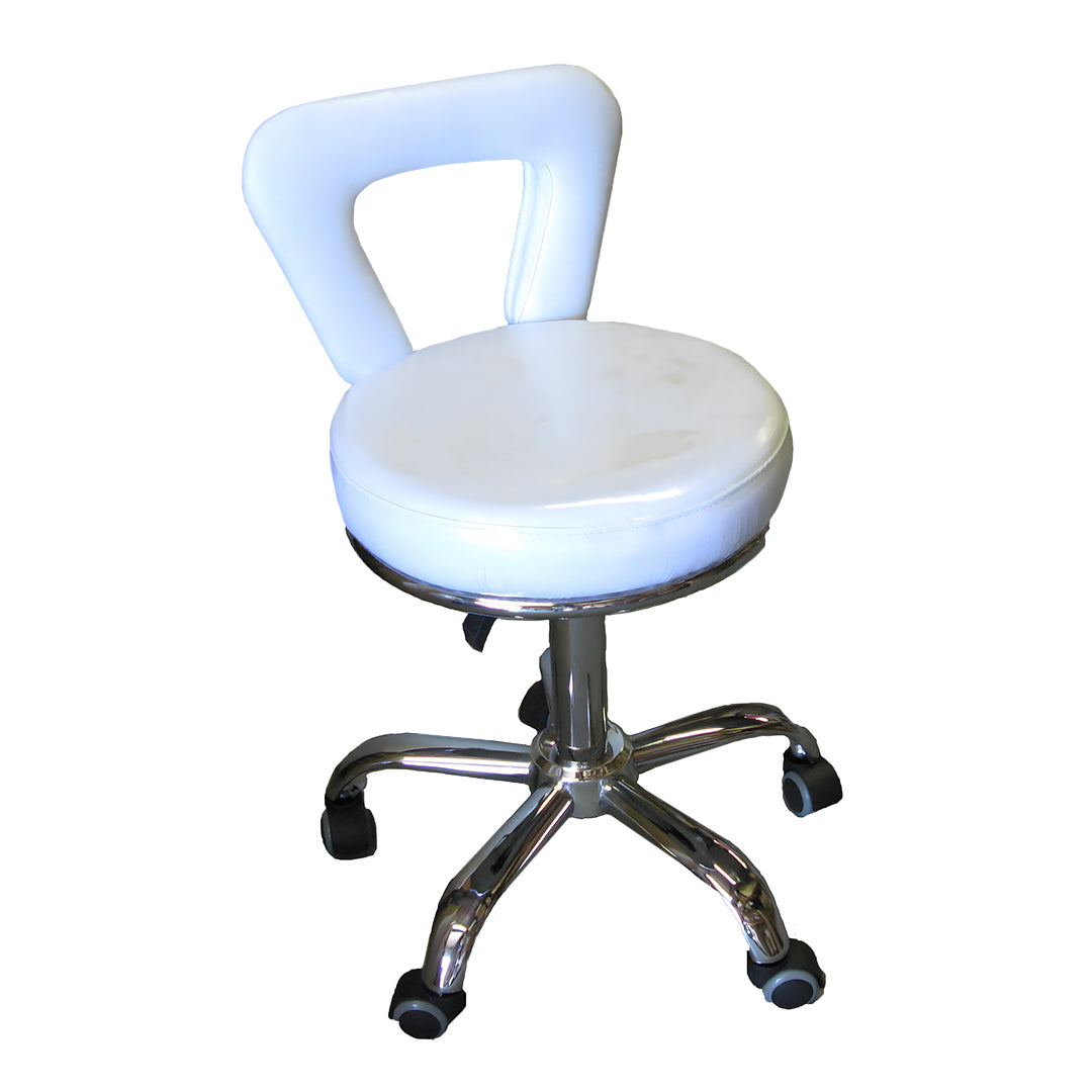 Pedicure Stool Pearl White