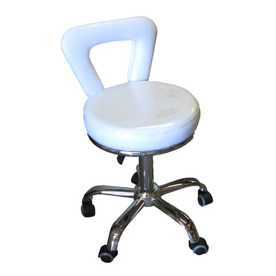 Pedicure Stool Pearl White